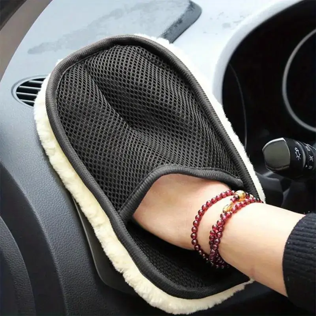 Автомобильная перчатка для мойки и полировки авто из микрофибры, многоразовая рукавица для чистки кузова и ухода за машиной (470904-8) - Фото 1 Автомобильная перчатка для мойки и полировки авто из микрофибры, многоразовая рукавица для чистки кузова и ухода за машиной (470904-8) - изображение 1