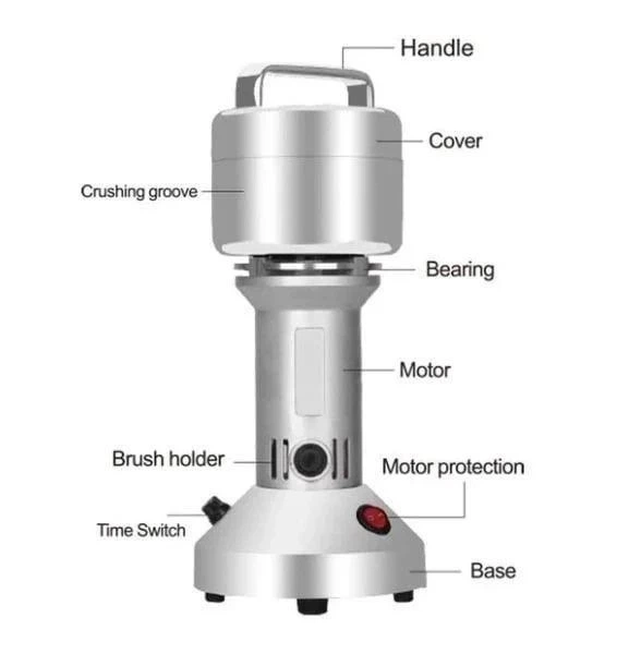 Кофемолка DSP KA-3025 650 Вт ножова ротаційна електрична з нержавіючої сталі 100 г для помелу кофе круп спецій компактна побутова 220–240 В - изображение 8