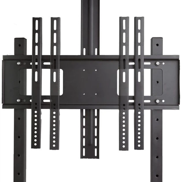 Підлогова стійка для телевізора TV CART 1500 8006 32–70 дюймів мобільний кронштейн на колесах з полицями VESA 200x200 400x400 600x400, регулювання висоти навантаження до 70 кг - зображення 5