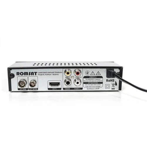 Цифровий DVB-T2 тюнер Romsat T-8030HD з Wi-Fi, Smart приставка з YouTube та Megogo, ефірний ресивер Full HD 1080p, телевізійний приймач із записом та MeeCast трансляція MeeCast трансляцією - изображение 4
