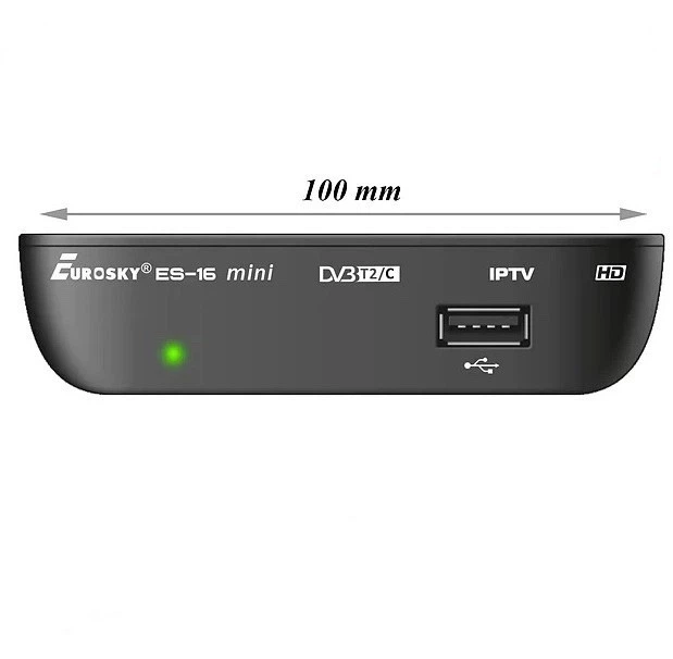 Цифровий тюнер DVB-T2 Eurosky ES-16 Mini ефірна приставка для телевізора Full HD 1080p HDMI USB Wi-Fi IPTV YouTube - Фото 4 Цифровий тюнер DVB-T2 Eurosky ES-16 Mini ефірна приставка для телевізора Full HD 1080p HDMI USB Wi-Fi IPTV YouTube - изображение 4