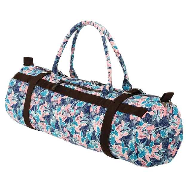Сумка-чехол для коврика для йоги KINDFOLK Yoga bag Zelart, розово-голубой 26л - изображение 4