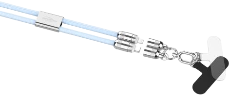 Kabel smyczkowy Ansmann USB Type-C to Lightning 27W 1.2 m Blue (1700-0194) - obraz 2