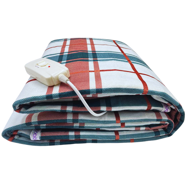 Електропростирадло полуторне Electric Blanket 140х160 см 500 г/м², 2 режими, шнур 1,9 м (дві незалежні зони обігріву), 110 Вт - зображення 5