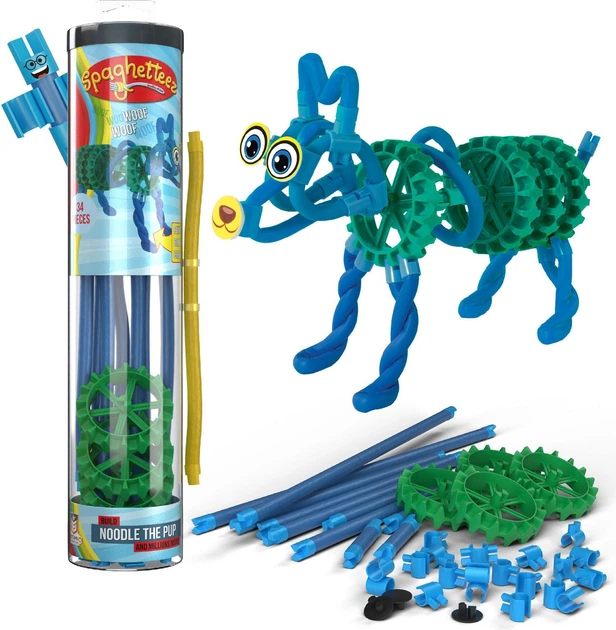 Конструктор Spaghetteez Clicks Spaghetteez The Pup Flexible гнучкі стрижні 34 елементи 1250386 (5425002306403) - зображення 2