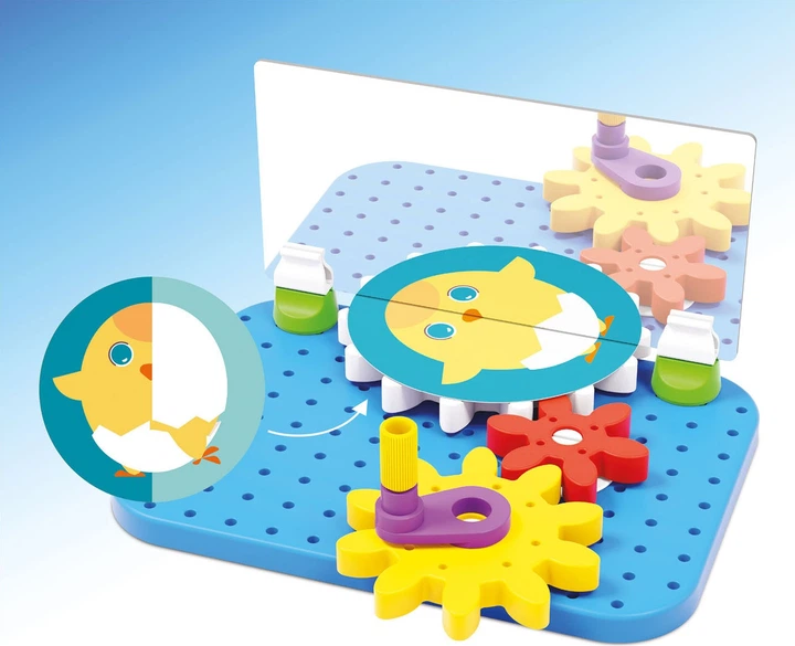 Конструктор Quercetti Mirrorello Gear Animals 18 елементів 2310252 (8007905023129) - зображення 5