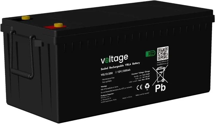 Akumulator Voltage AGM Long Life 12V 200Ah (VEL12-200) - Zdjęcie 1 Akumulator Voltage AGM Long Life 12V 200Ah (VEL12-200) - obraz 1