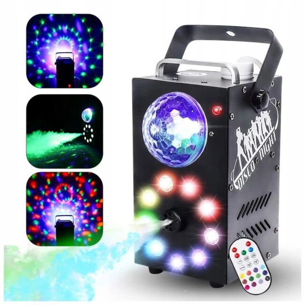 Wytwornica dymu z LED i kulą disco Light4Me Party Fog 700 W (5908249831742) - obraz 5