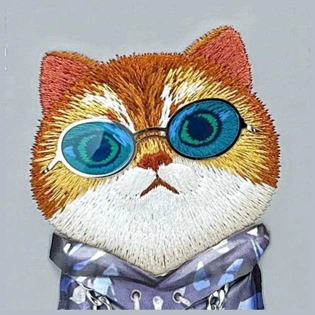 Etui Nimmy Glasses Cool Cat do iPhone 15 Grey (6971080310898) - obraz 11