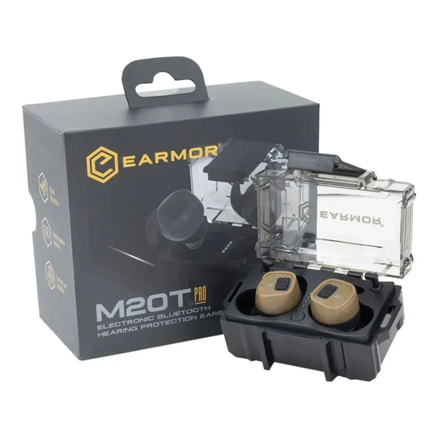Активные защитные наушники-беруши Earmor M20T Pro Bluetooth — Койот - изображение 8