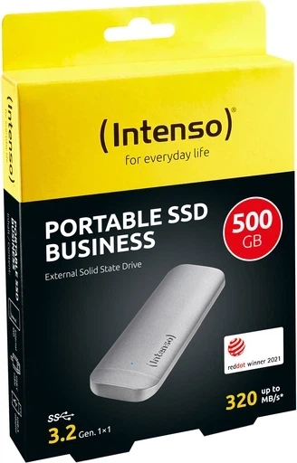 Зовнішній накопичувач SSD 500GB Intenso Business Portable USB 3.0 Антрацит (3824450) - изображение 7