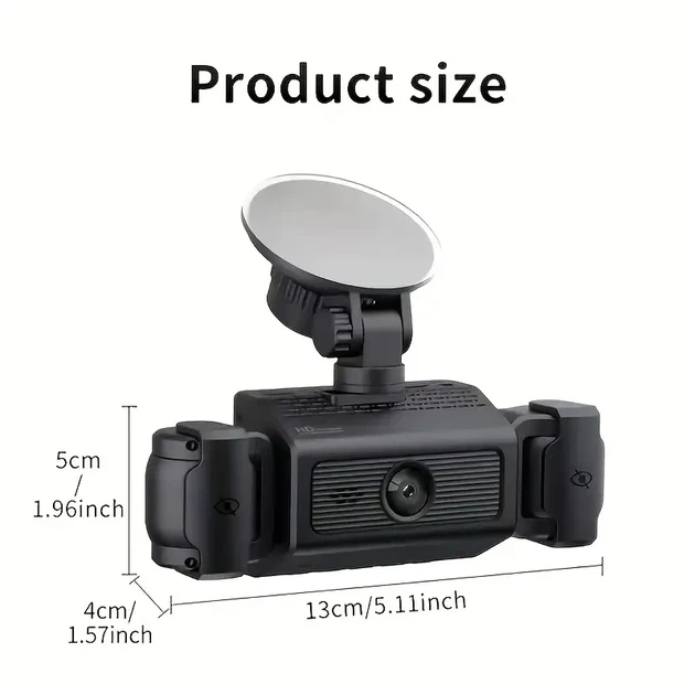 Автомобильный видеорегистратор на 3 камеры, Wi Fi, Full HD, TS-5561 - изображение 3