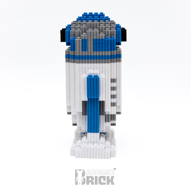 Конструктор 3д для взрослых и детей ArcaneBrick "R2-D2" 18см сборный блочный конструктор р2д2 в виде 3D из Звёздные Войны - изображение 2