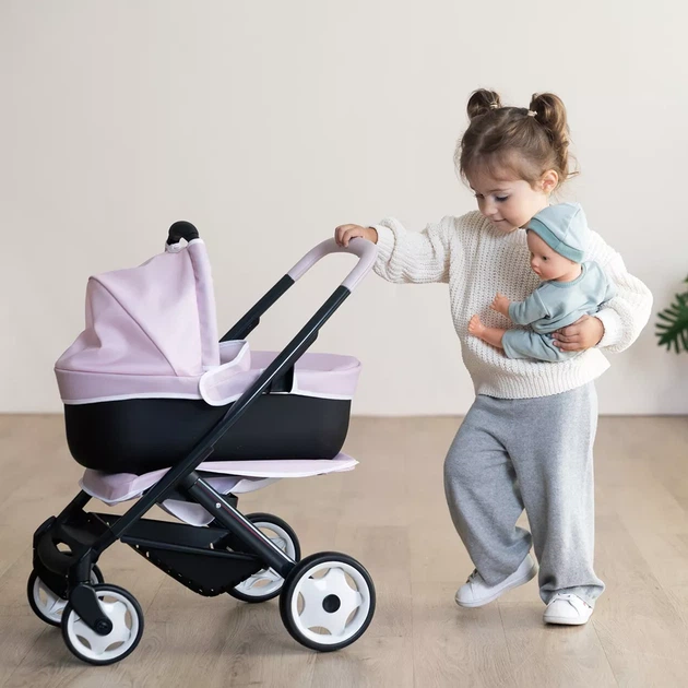 Коляска для ляльки Smoby Maxi-Cosi Рожева перлина 3в1 (7600253121) - изображение 6