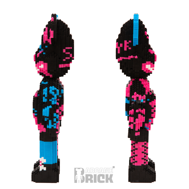 Конструктор 3д для взрослых и детей ArcaneBrick "Graffiti" 48см сборный блочный медведь конструктор magic blocks в форме 3D мишки - изображение 2