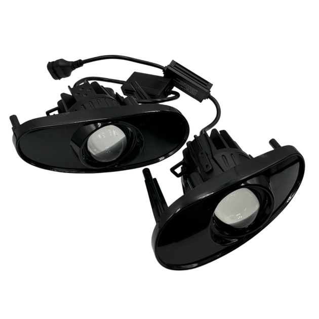 Противотуманные LED-фары на Daewoo Lanos с линзой, 30W, белый свет, 12–48V, IP68, комплект 2 шт. - изображение 2