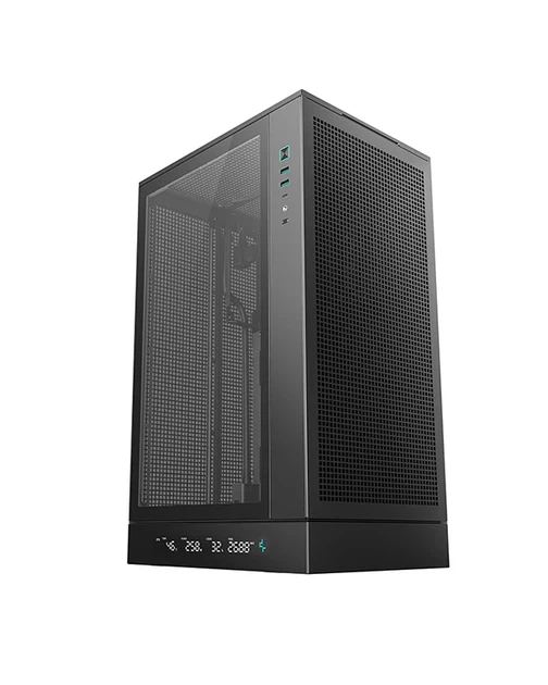 Корпус Deepcool CH270 Digital чорний безБЖ Mini-ITX/Micro-ATX/Micro-ATX(RearConnector),1x3.5"/1х2.5" (CH270 DIGITAL) - зображення 2