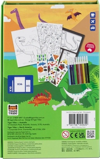 Zestaw do kolorowania Tiger Tribe Dinozaury 14-013 (9341736004629) - obraz 4