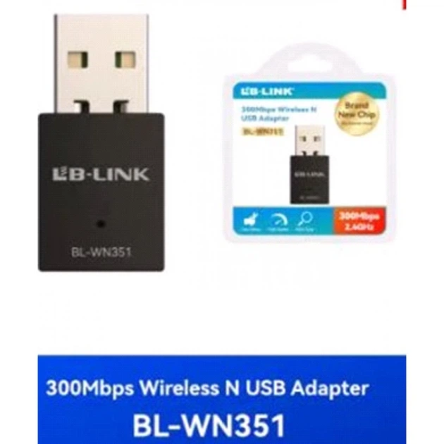 USB WiFi адаптер LB-Link BL-WN351 высокоскоростной беспроводной адаптер для ПК и ноутбука (782436) - изображение 2