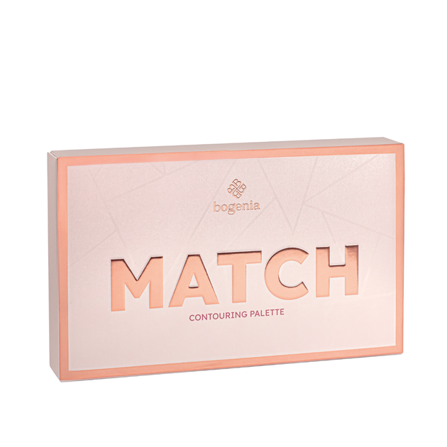 Палетка для контурингу обличчя Bogenia Match Contour Palette 3 в 1 (BG907(001)) - изображение 4