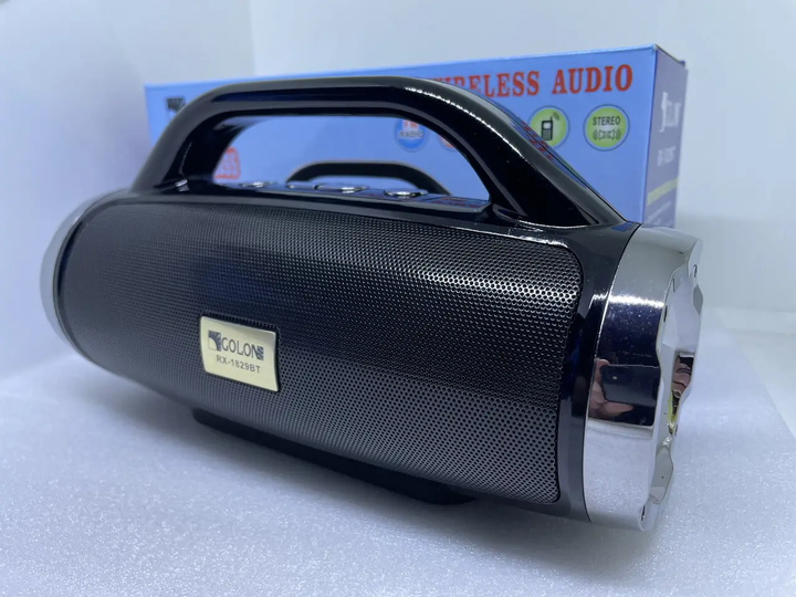 Колонка портативная Golon Bluetooth с FM-приемником, USB, microSD, AUX, стерео 12 Вт, аккумулятор 2000 мАч - изображение 2