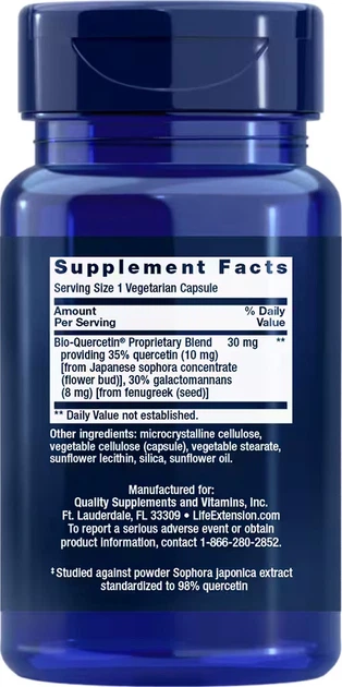 Кверцетин Life Extension Bio-Quercetin 30 капсул (737870230236) - зображення 2