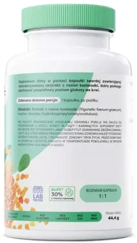 Kozieradka Osavi Kozieradka 550 mg 60 kapsułek (5904139922306) - obraz 3