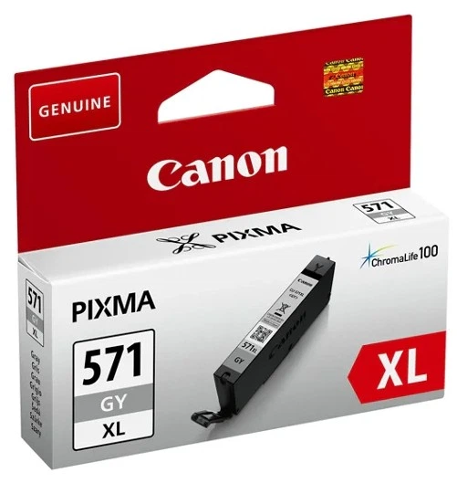 Картридж Canon CLI-571XL GY Ink Cartridge Grey (0335C001) - зображення 2