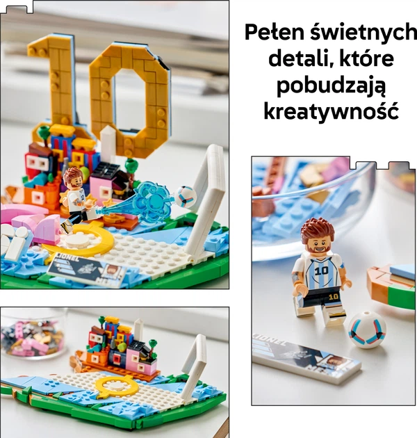 Конструктор LEGO Editions Football Ліонель Мессі — найкращі моменти футбольних матчів 500 деталей (43011) - Фото 4 Конструктор LEGO Editions Football Ліонель Мессі — найкращі моменти футбольних матчів 500 деталей (43011) - зображення 4