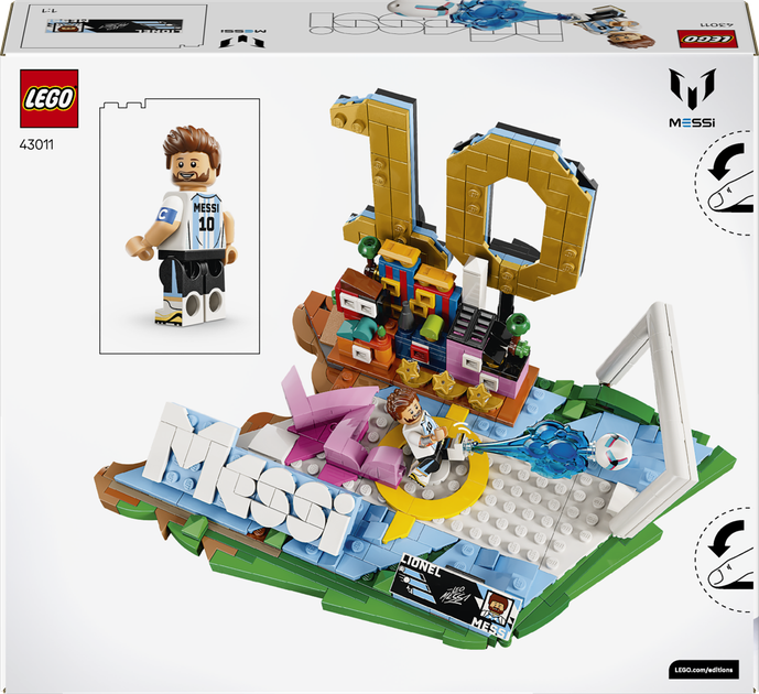 Конструктор LEGO Editions Football Ліонель Мессі — найкращі моменти футбольних матчів 500 деталей (43011) - Фото 9 Конструктор LEGO Editions Football Ліонель Мессі — найкращі моменти футбольних матчів 500 деталей (43011) - зображення 9