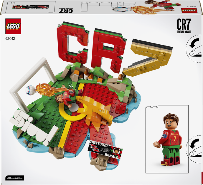 Конструктор LEGO Editions Football Кріштіану Роналду — найкращі моменти футбольних матчів 490 деталей (43012) - зображення 9