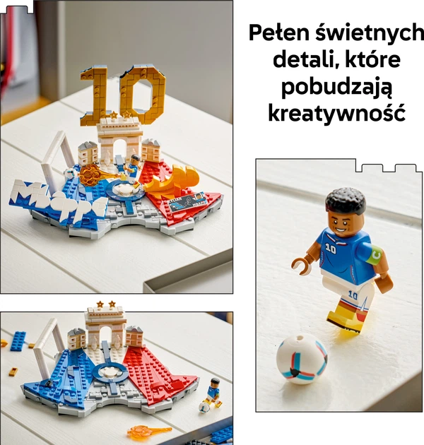 Конструктор LEGO Editions Football Кіліан Мбаппе — найкращі моменти футбольних матчів 490 деталей (43013) - зображення 4