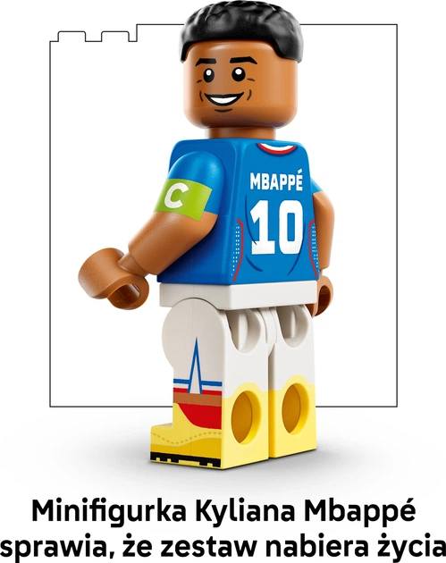 Конструктор LEGO Editions Football Кіліан Мбаппе — найкращі моменти футбольних матчів 490 деталей (43013) - зображення 6