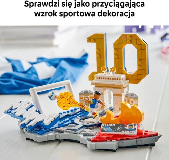Конструктор LEGO Editions Football Кіліан Мбаппе — найкращі моменти футбольних матчів 490 деталей (43013) - зображення 7