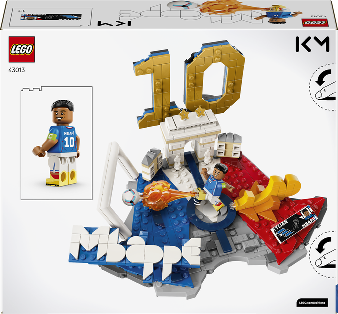 Конструктор LEGO Editions Football Кіліан Мбаппе — найкращі моменти футбольних матчів 490 деталей (43013) - зображення 9
