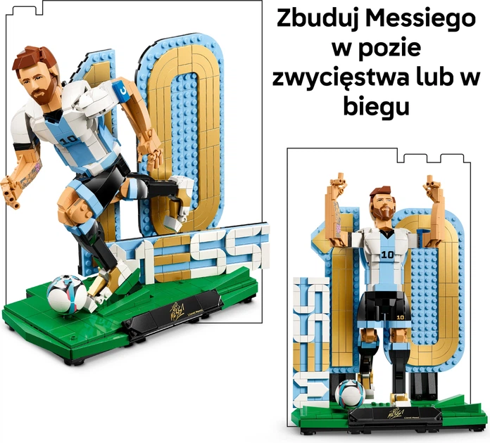 Конструктор LEGO Editions Football Ліонель Мессі — легенда футболу 958 деталей (43015) - Фото 4 Конструктор LEGO Editions Football Ліонель Мессі — легенда футболу 958 деталей (43015) - зображення 4