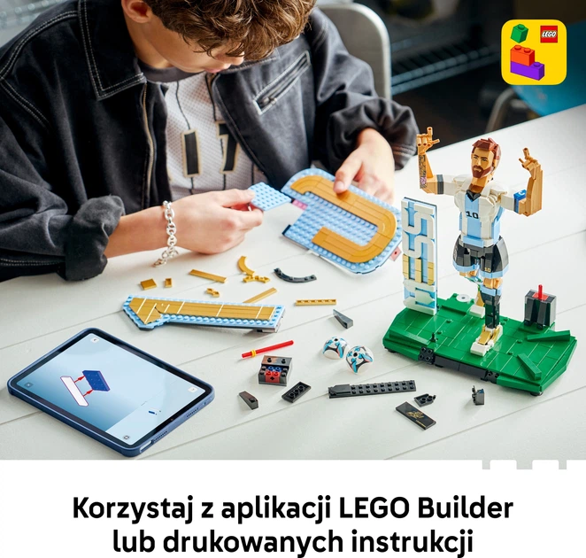 Конструктор LEGO Editions Football Ліонель Мессі — легенда футболу 958 деталей (43015) - Фото 8 Конструктор LEGO Editions Football Ліонель Мессі — легенда футболу 958 деталей (43015) - зображення 8