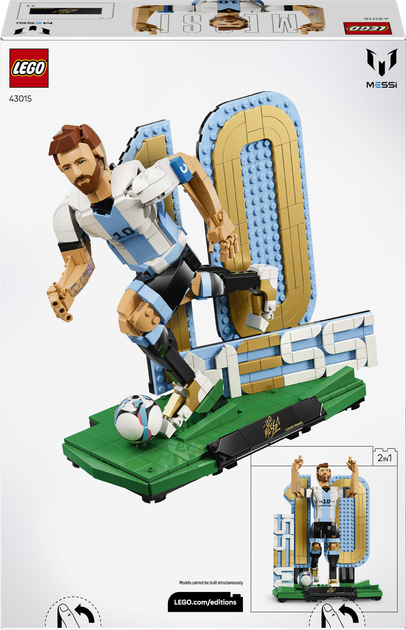 Конструктор LEGO Editions Football Ліонель Мессі — легенда футболу 958 деталей (43015) - Фото 9 Конструктор LEGO Editions Football Ліонель Мессі — легенда футболу 958 деталей (43015) - зображення 9