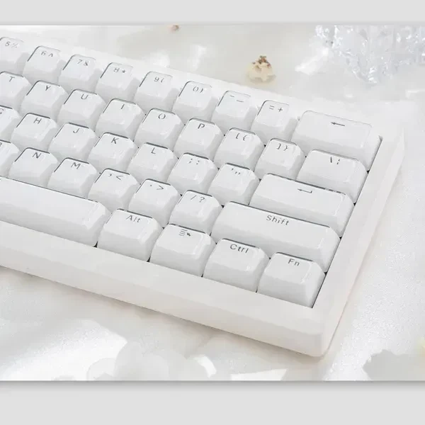 Набір ABS / PC кейкапів Jelly 113 шт White білий колір, гравіювання зверху, глянцеві кейкапи для механічної клавіатури OEM profile - Фото 3 Набір ABS / PC кейкапів Jelly 113 шт White білий колір, гравіювання зверху, глянцеві кейкапи для механічної клавіатури OEM profile - зображення 3