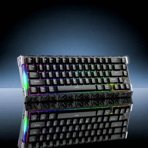 Магнітна клавіатура Attack Shark R68 HE Black, 65%, Hall Effect, Rapid Trigger, 8000 Гц опитування, RGB підсвічування - Фото 4 Магнітна клавіатура Attack Shark R68 HE Black, 65%, Hall Effect, Rapid Trigger, 8000 Гц опитування, RGB підсвічування - зображення 4