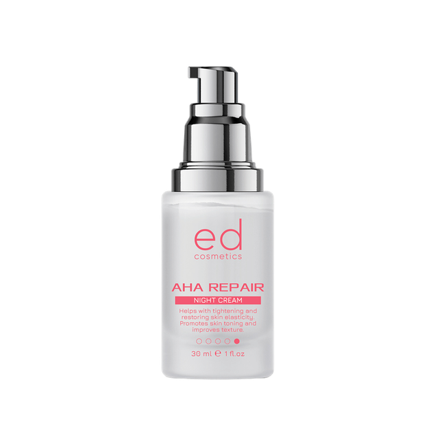Нічний крем для обличчя Ed Cosmetics AHA Repair Night Cream з кислотами АНА 30 мл - Фото 1 Нічний крем для обличчя Ed Cosmetics AHA Repair Night Cream з кислотами АНА 30 мл - зображення 1