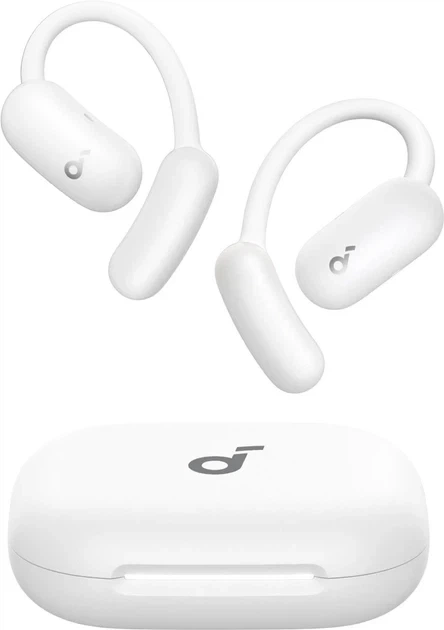 Бездротові навушники Anker Soundcore AeroFit 2, White, Hi-Res, LDAC, 42H, IP55, Bluetooth 5.4, Wireless Charge, BassTurbo - Фото 1 Бездротові навушники Anker Soundcore AeroFit 2, White, Hi-Res, LDAC, 42H, IP55, Bluetooth 5.4, Wireless Charge, BassTurbo - зображення 1