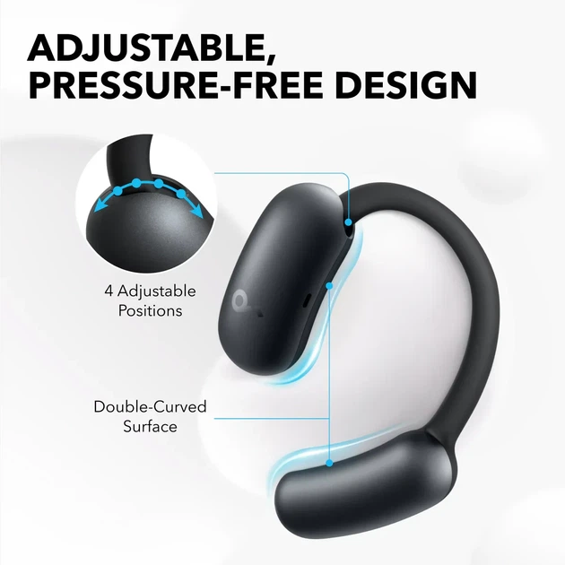 Беспроводные наушники Anker Soundcore AeroFit 2 Black, Hi-Res, LDAC, IP55, Wireless Charge - изображение 10