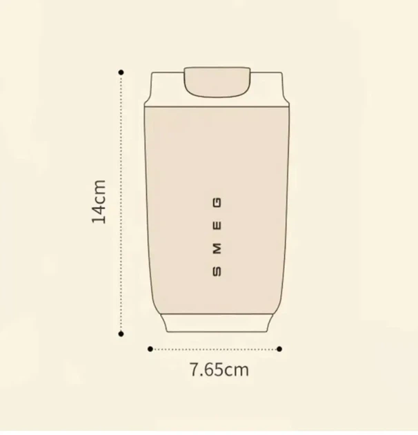 Термокухоль з нержавіючої сталі SMEG 240мл рожева - Фото 2 Термокухоль з нержавіючої сталі SMEG 240мл рожева - зображення 2