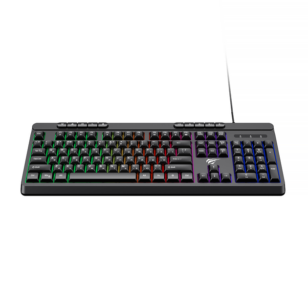 Ігрова клавіатура дротова HAVIT KB907L Black - изображение 2