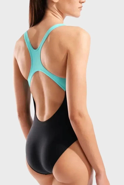 Купальник закритий Arena KIKKO SWIMSUIT SWIM PRO BACK Чорний, Бірюзовий 40 (010807-580 40) - Фото 2 Купальник закритий Arena KIKKO SWIMSUIT SWIM PRO BACK Чорний, Бірюзовий 40 (010807-580 40) - зображення 2