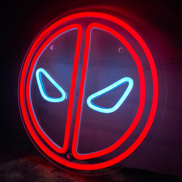 Неоновая вывеска N.F.G. Deadpool Дэдпул 33х33см - изображение 3