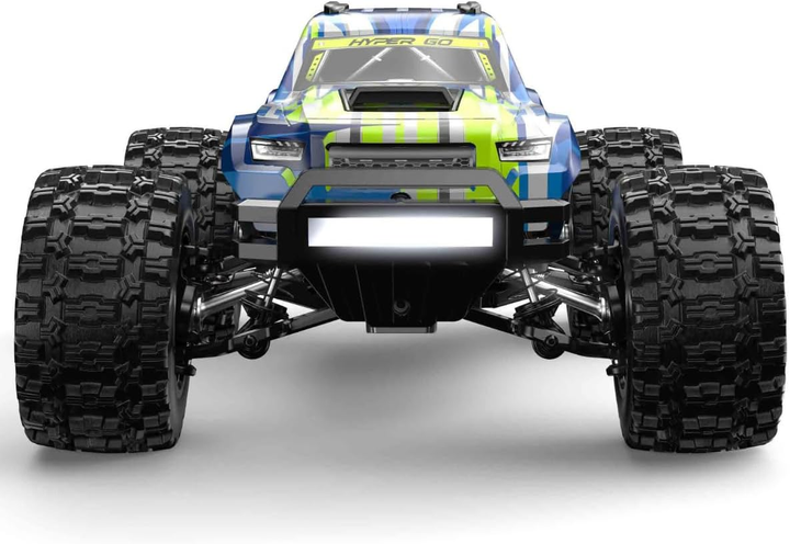 RC машинка MJX 14208 4WD 1:14 до 50 км/ч, 2 аккумулятора, бесколлекторный внедорожник, металлическая подвеска - изображение 9