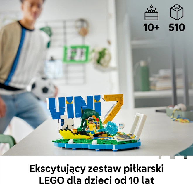 Конструктор LEGO Editions Football Вінісіус Жуніор — найкращі моменти футбольних матчів 510 деталей (43027) - Фото 3 Конструктор LEGO Editions Football Вінісіус Жуніор — найкращі моменти футбольних матчів 510 деталей (43027) - зображення 3