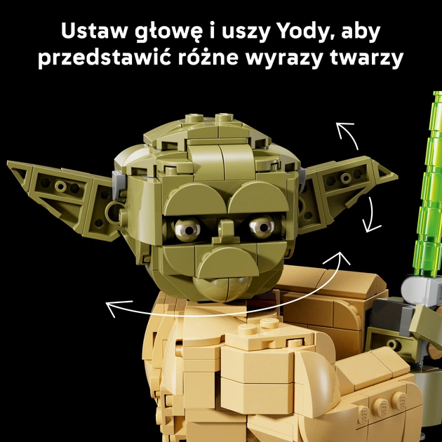 Zestaw klocków LEGO Star Wars Popiersie Yody 399 elementów (75438) - obraz 6